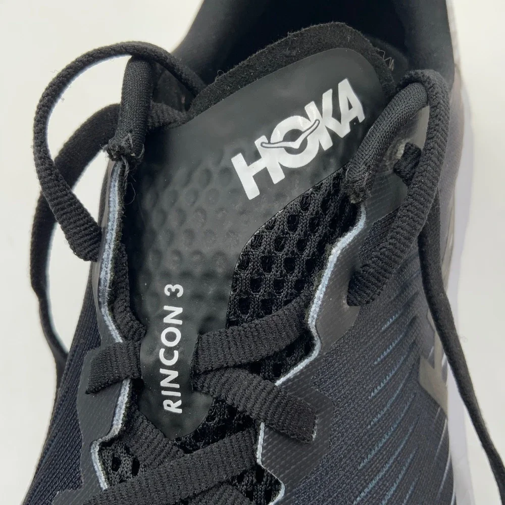 Hoka Rincon 3 Men's Running Shoes Black White Lightweight Size XX‎